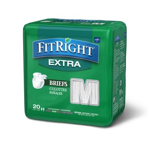 Medline FitRight Ultra Adult Briefs with Tabs, Heavy Absorbency - Orbit  Medical
